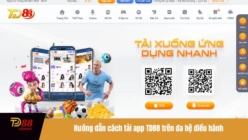 Hướng dẫn cách tải app TD88 trên đa hệ điều hành
